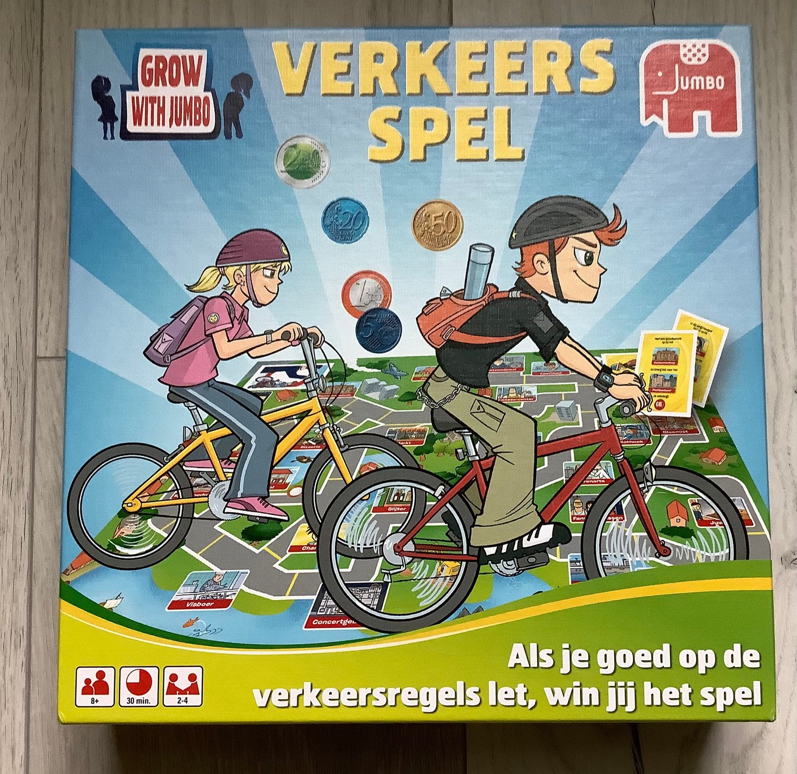 Jumbo Verkeersspel, Kinderen en Baby's, Speelgoed | Educatief en Creatief, Ophalen of Verzenden, Zo goed als nieuw, Ontdekken