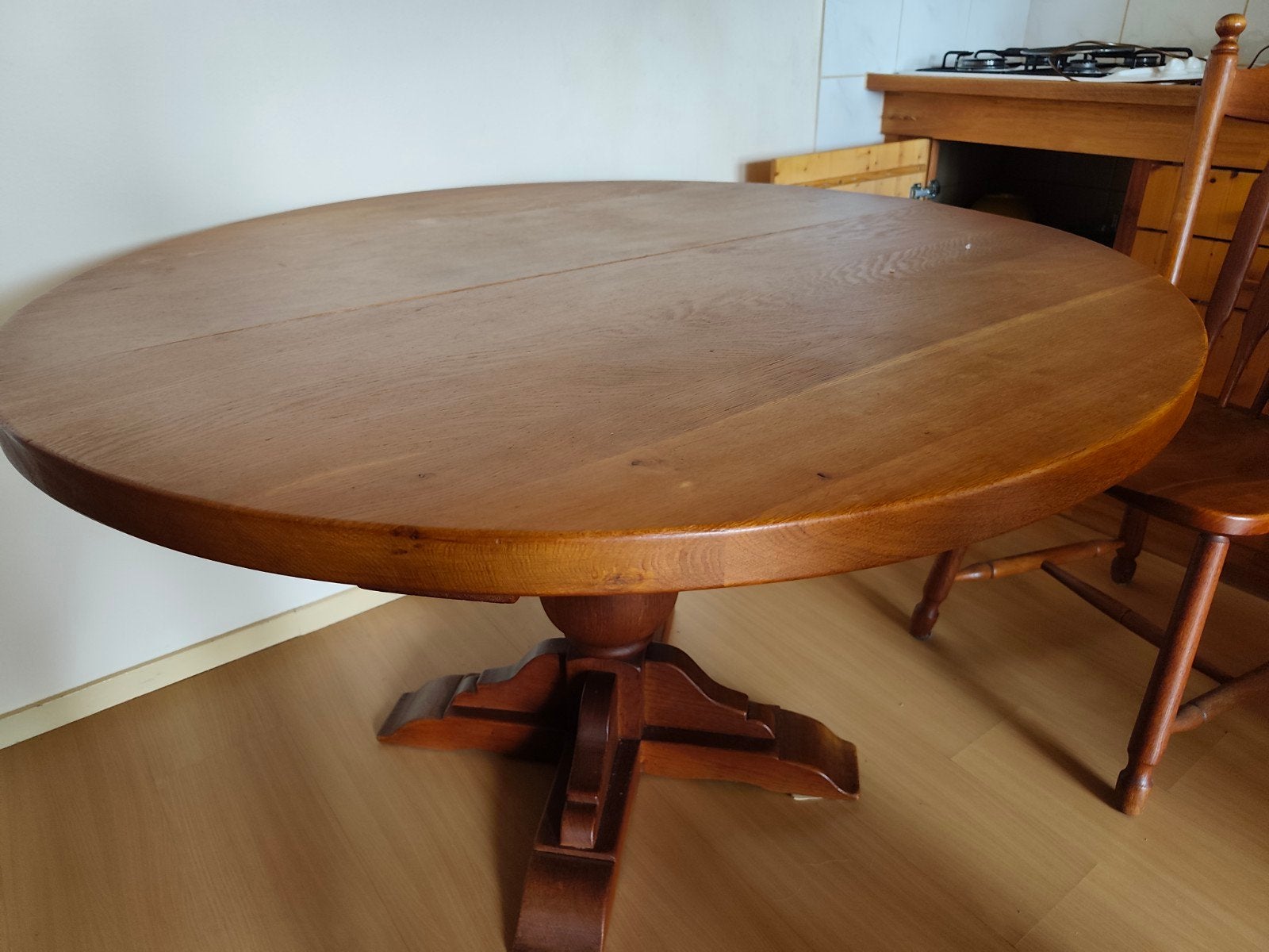 Tafel met stoelen, Ophalen, Gebruikt, Rond, 50 tot 100 cm