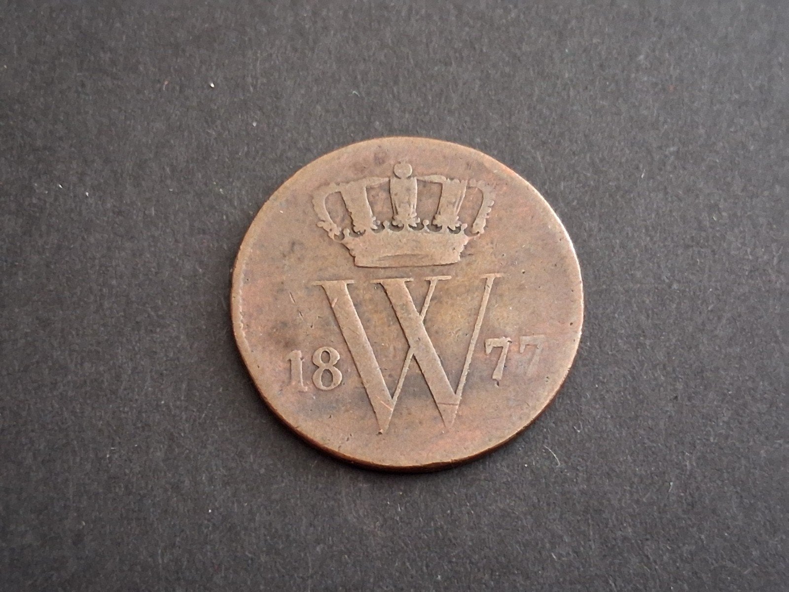 Willem 3,, 1 cent 1877, Postzegels en Munten, Munten | Nederland, Verzenden, Koning Willem III, 1 cent, Losse munt