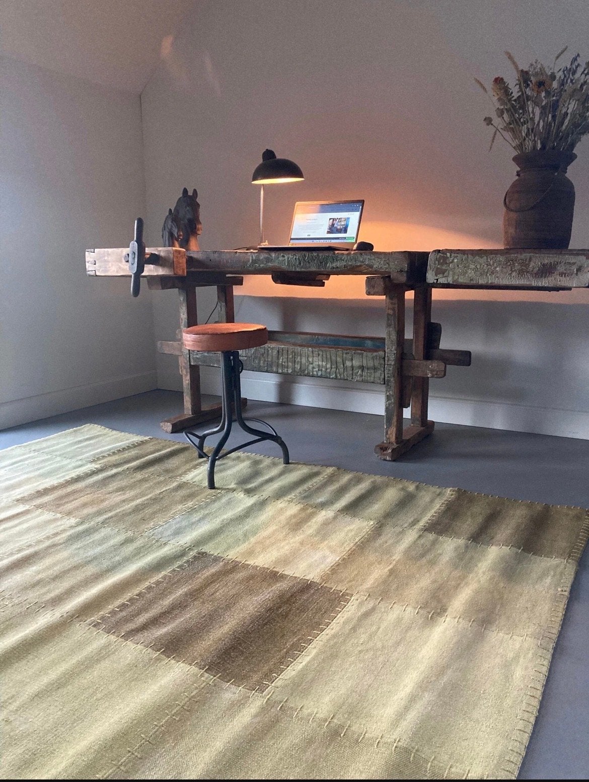 Nieuw By-Boo Vloerkleed Carpet Patchwork Mono Yellow 160x230, Huis en Inrichting, Ophalen, Geel, 150 tot 200 cm, Rechthoekig