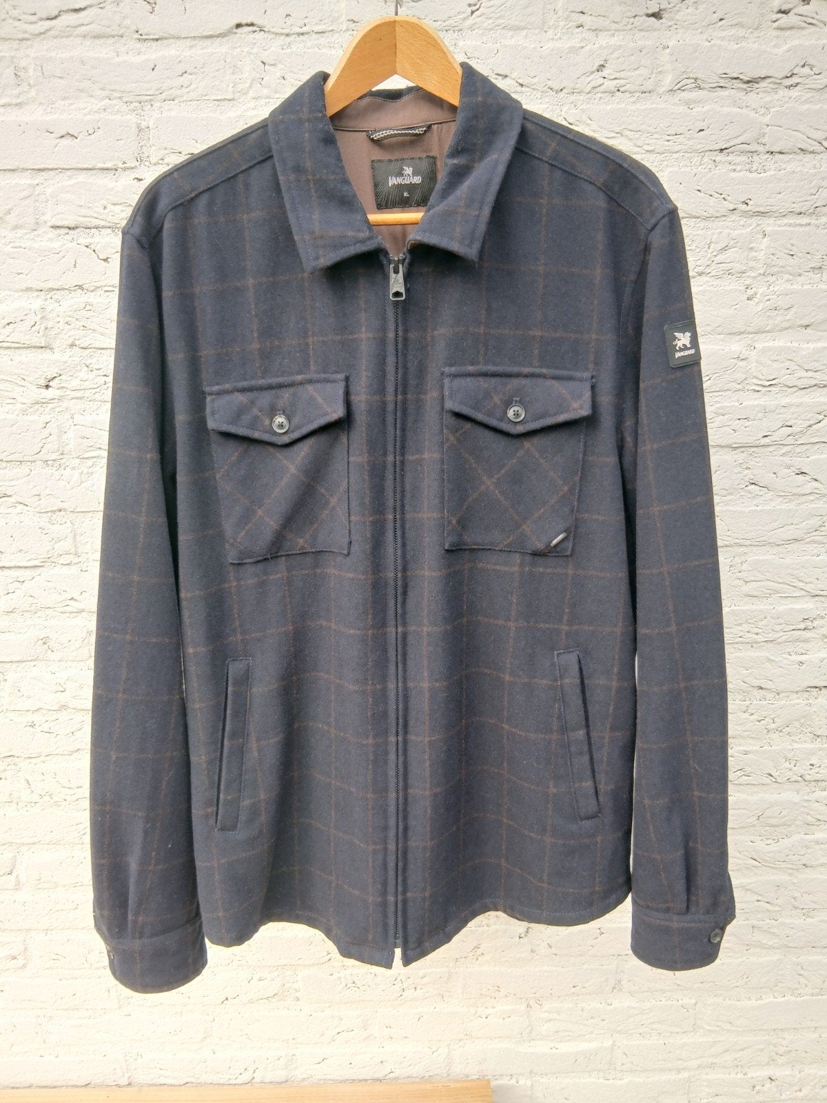 Vanguard overshirt maat XL, Blauw, Maat 56/58 (XL), Ophalen of Verzenden, Zo goed als nieuw
