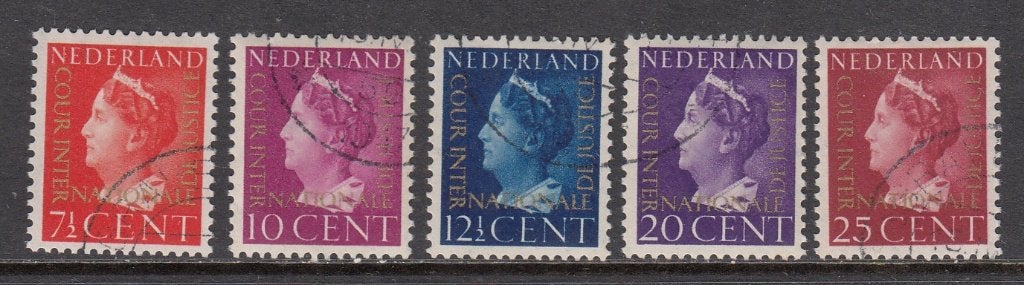 Nederland gestempeld NVPH nr D20/D24, Verzenden, Gestempeld