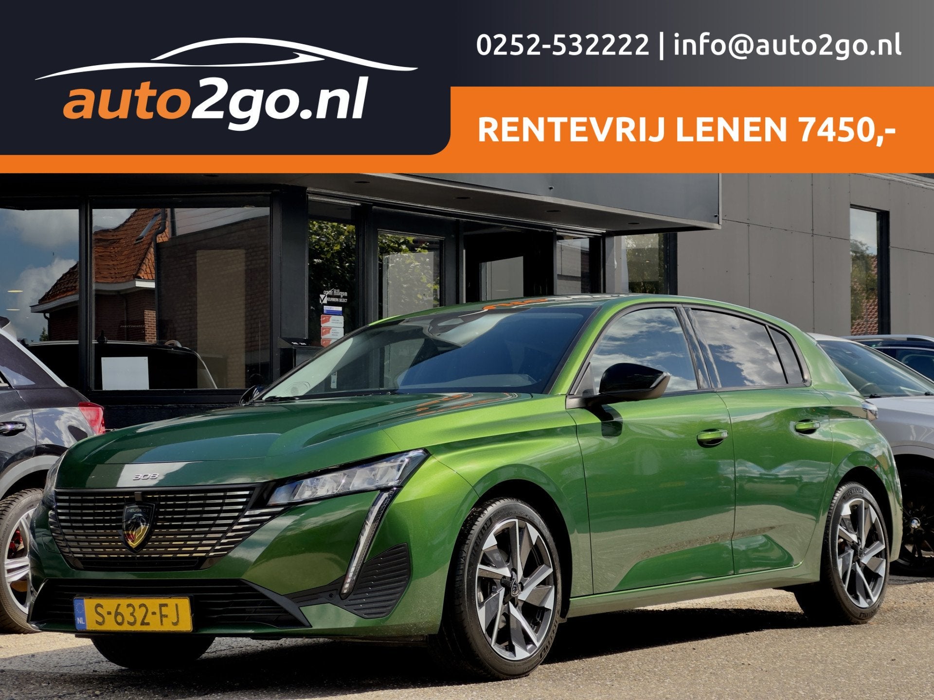Peugeot 308 1.2 ALLURE PACK LEDER NAVI CAMERA DIGI-DASH APPL, Voorwielaandrijving, Dealer onderhouden, Gebruikt, Euro 6