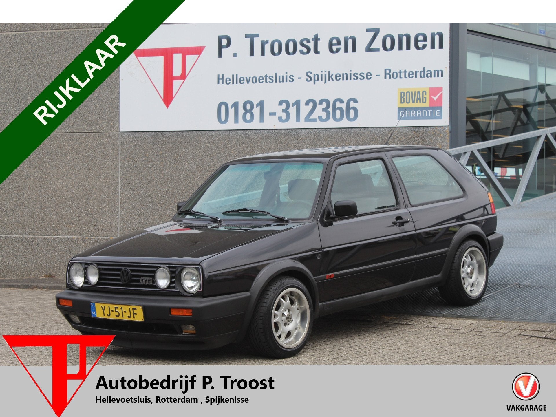 Volkswagen Golf 1.8 GTI Nederlandse auto/Nieuwe APK 15-07-20, Voorwielaandrijving, Stof, Zwart, Volkswagen