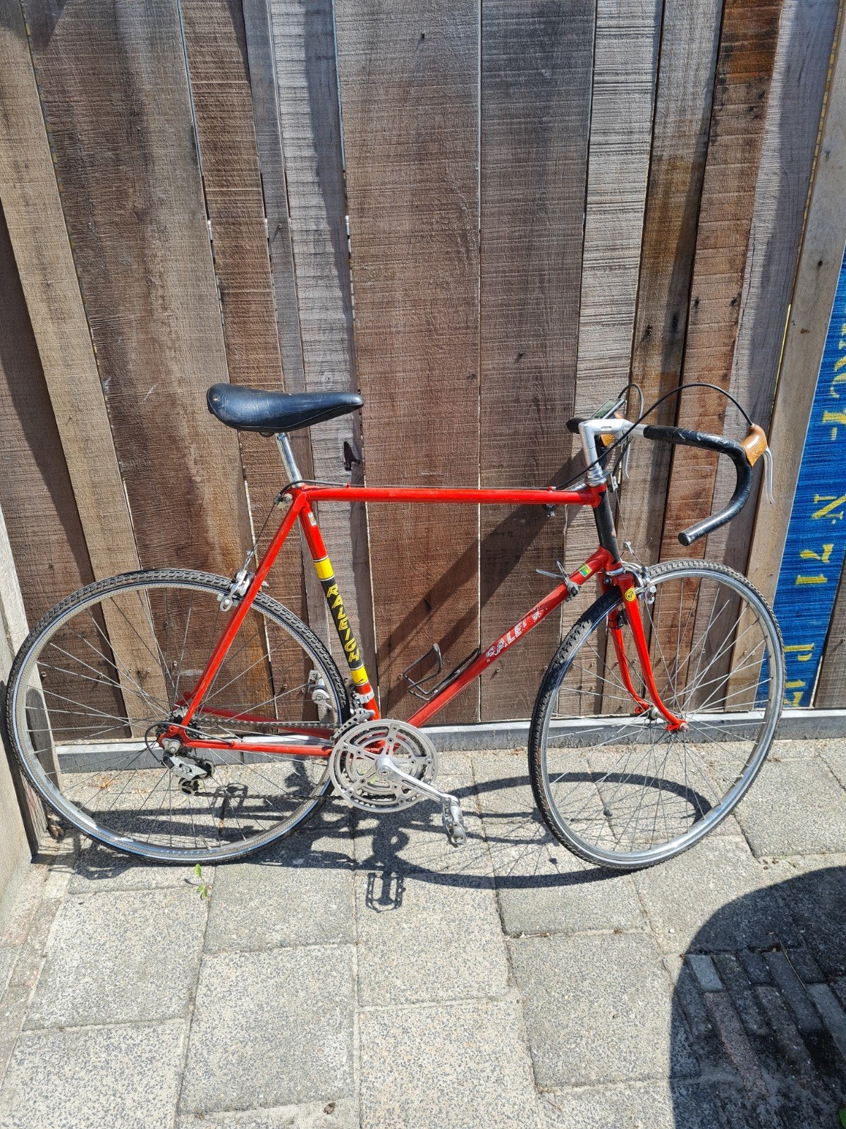 Raleigh racefiets - Vintage rood met 10 versnellingen, Fietsen en Brommers, Fietsen | Racefietsen, Overige merken, 28 inch, Gebruikt