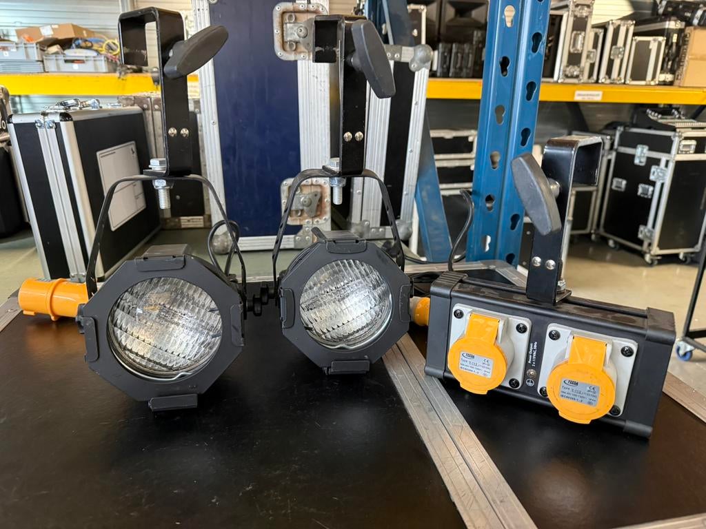 Showtec DWE blinder set, Ophalen, Zo goed als nieuw, Licht