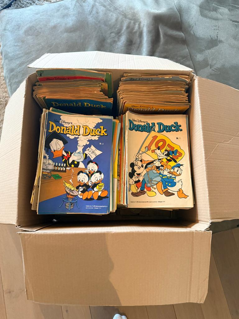 Donald Duck Jaargangen 499 stuks 1971-1981 (excl. 1979), Complete serie of reeks, Ophalen of Verzenden, Gelezen