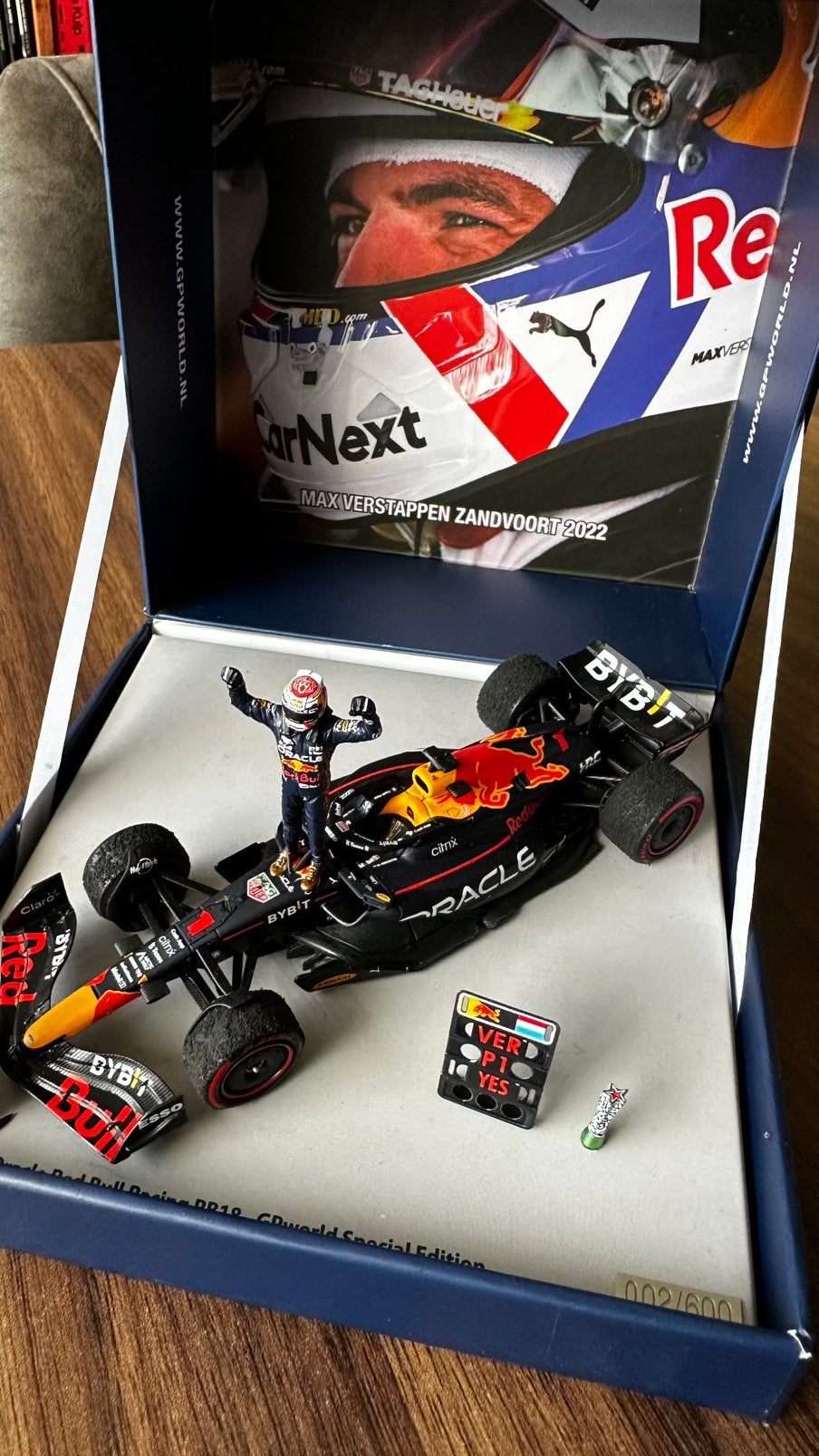 Max Verstappen gpworld special Zandvoort RB18, Ophalen of Verzenden, Zo goed als nieuw, Formule 1
