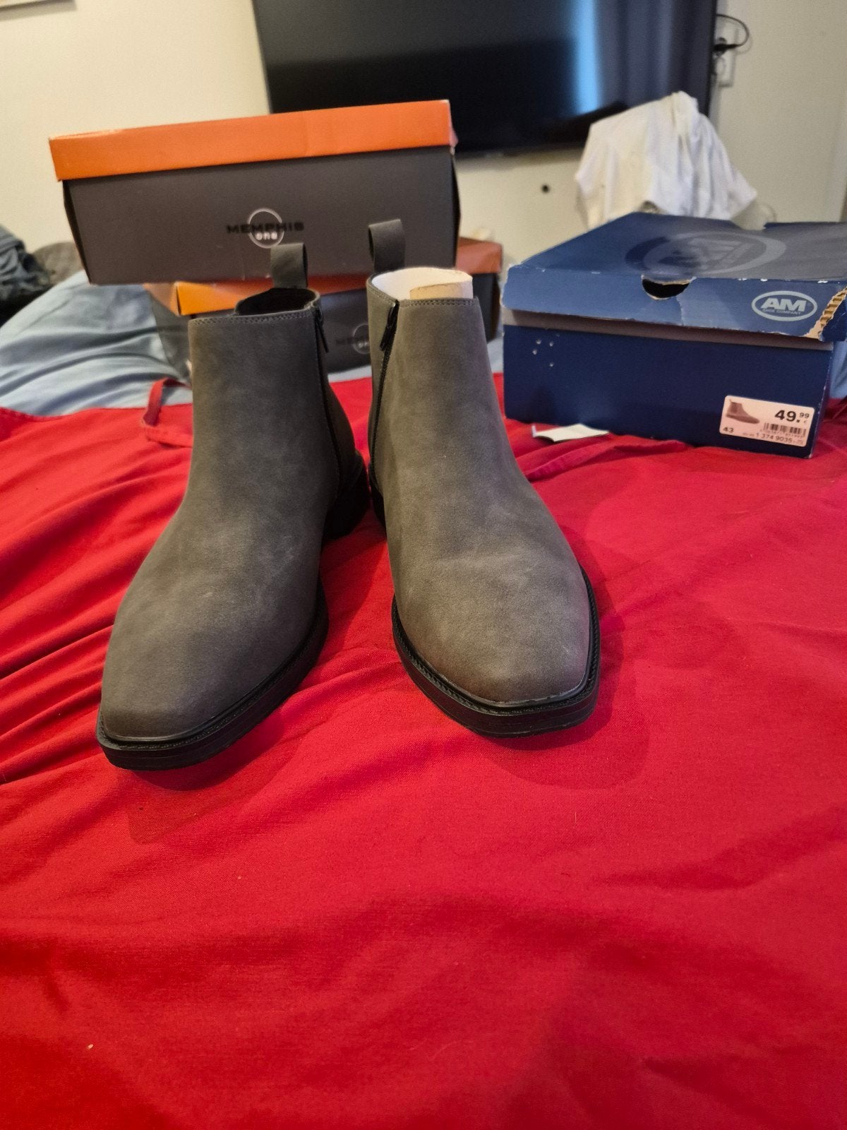 Nieuwe grijze Memphis boots maat 43, Ophalen of Verzenden
