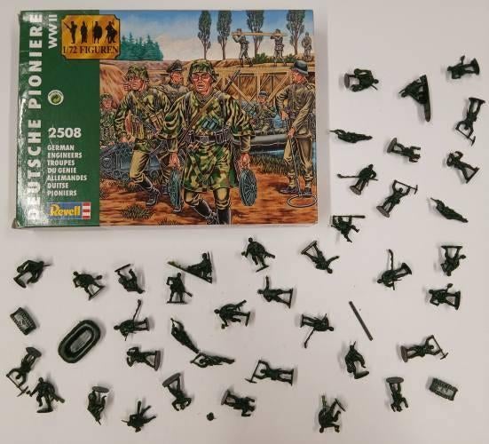 revell 02508 duitse pioniers ww2 plastic soldaatjes 1/72, Ophalen, Gebruikt, 1:35 tot 1:50