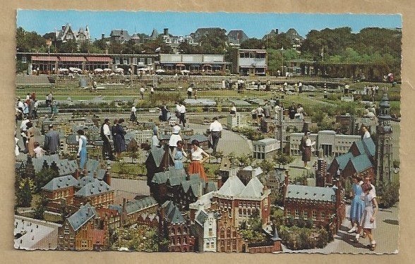 Oude ansichtkaart Madurodam, Den Haag, Ophalen of Verzenden, 1940 tot 1960, Gelopen, Zuid-Holland