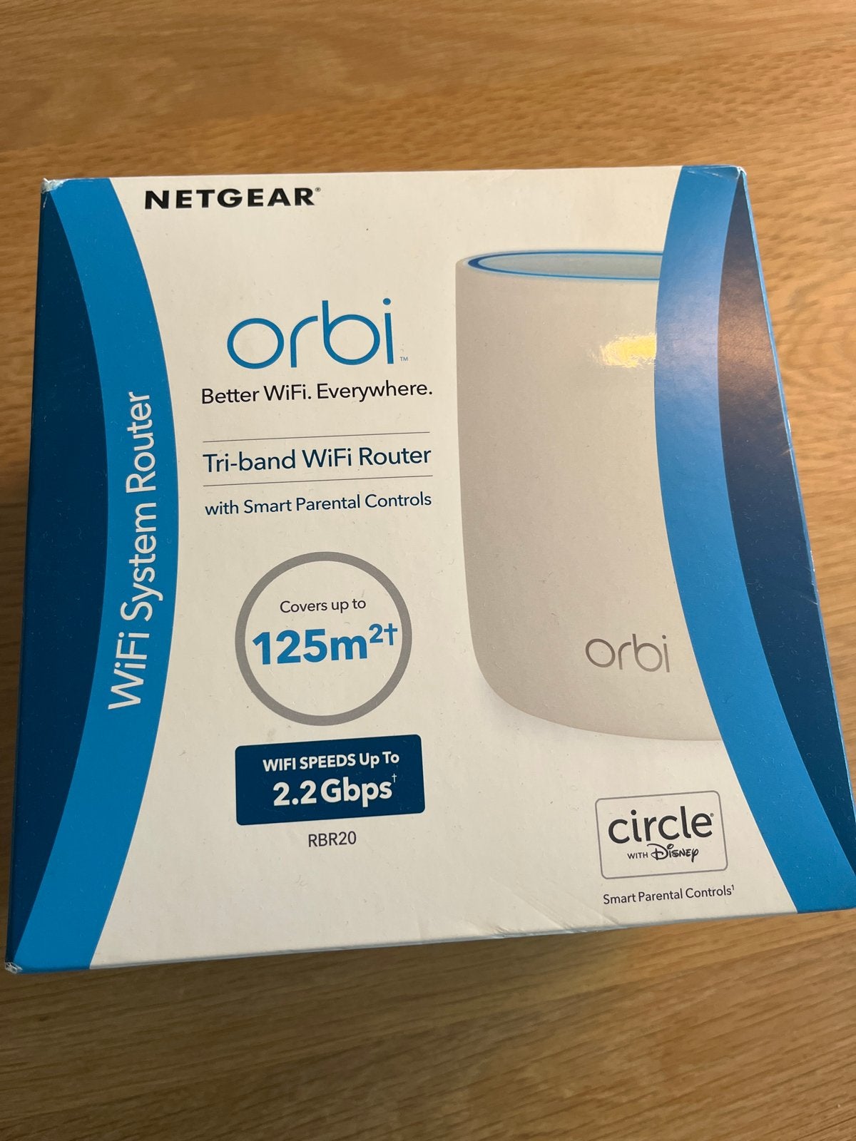 Netgear Orbi RBR20 Tri-band WiFi Router - 125m² dekking, Computers en Software, Ophalen of Verzenden, Nieuw, Router