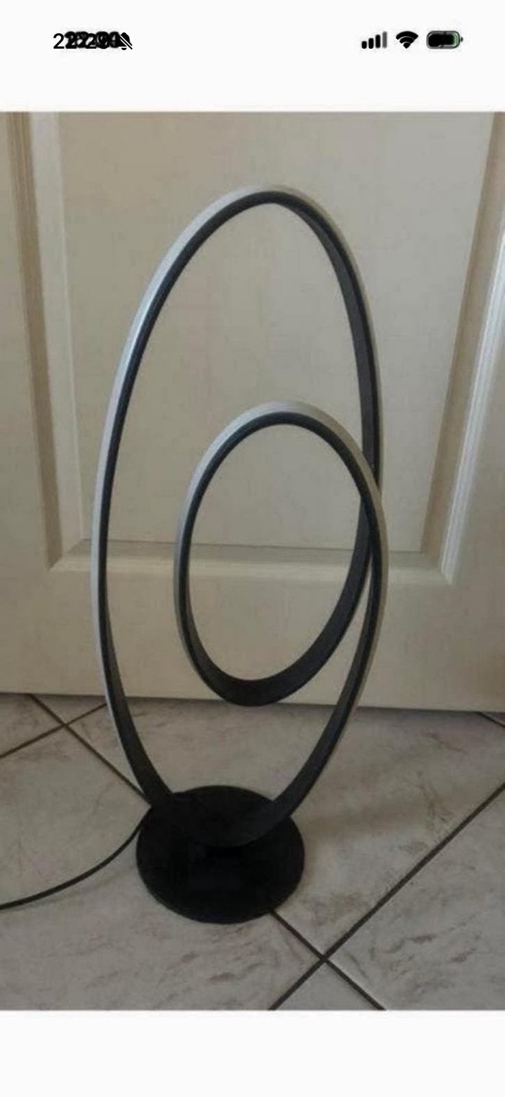 zwarte led lamp, Ophalen of Verzenden, Zo goed als nieuw