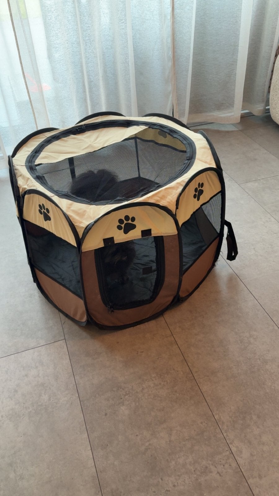 Opvouwbare bench voor puppy’s / honden, Ophalen