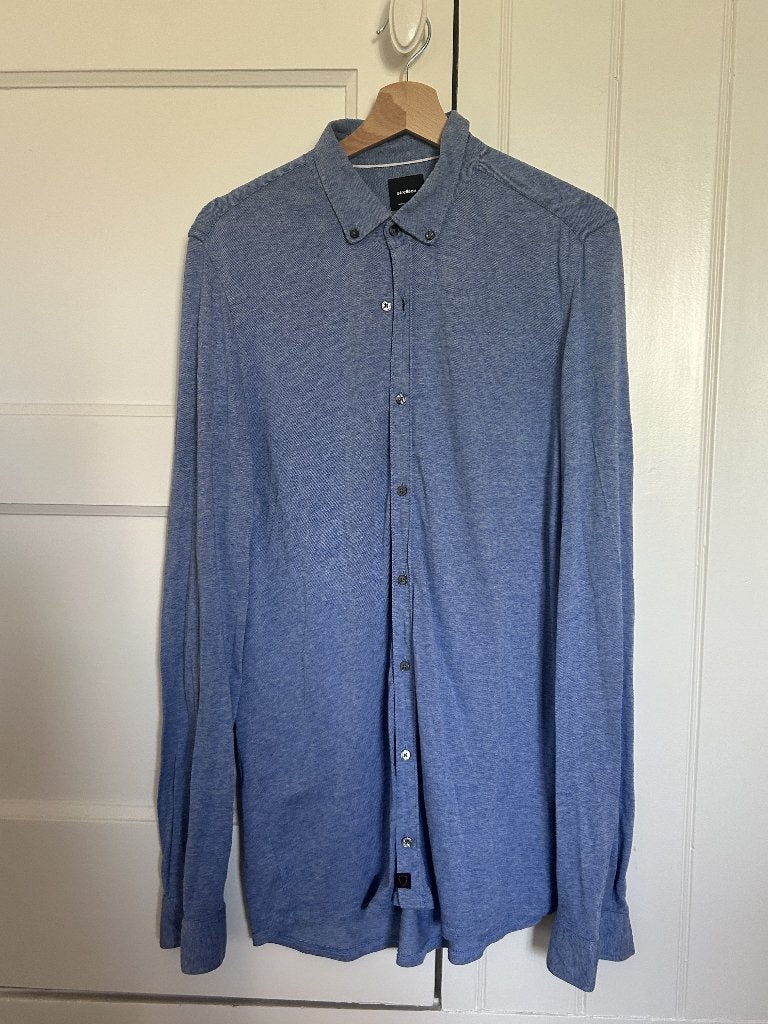 Strellson overhemd - mt 40, Ophalen of Verzenden, Zo goed als nieuw, Blauw, Halswijdte 39/40 (M)