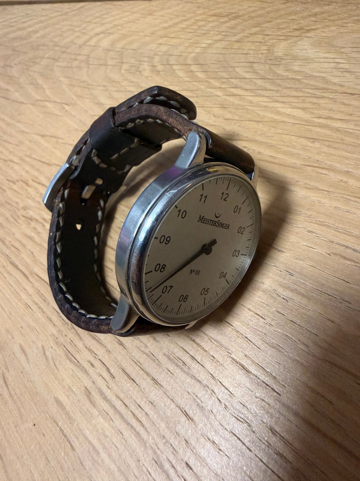Meistersinger No1 horloge, Overige merken, Staal, Met bandje, Polshorloge