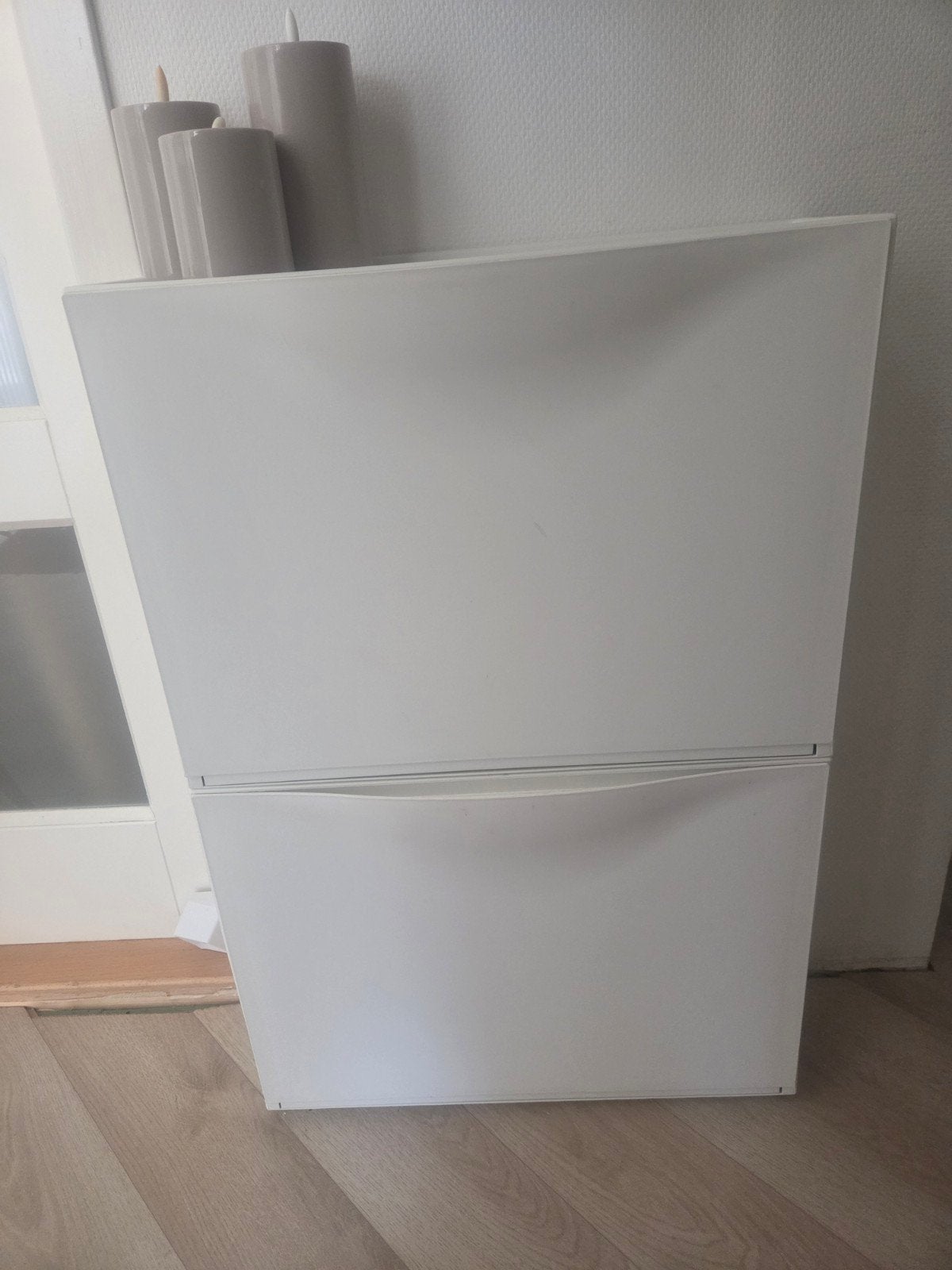 2x IKEA TRONES schoenenkast/opberger – wit, Huis en Inrichting, Kasten | Schoenenkasten, Ophalen, Zo goed als nieuw