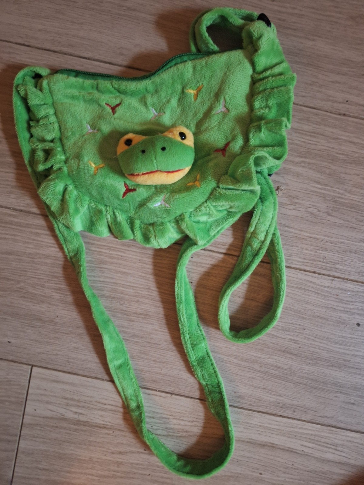 Leuke groene kikker schoudertas voor kinderen, Ophalen of Verzenden, Gebruikt