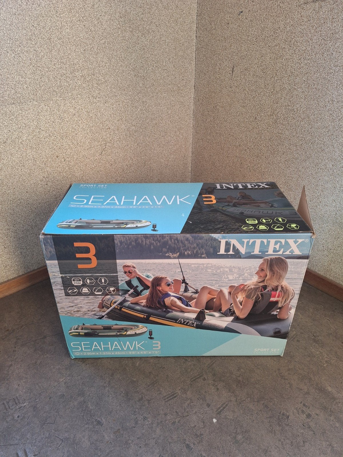 Intex Seahawk 3 opblaasbare boot - Sport Set, Ophalen of Verzenden