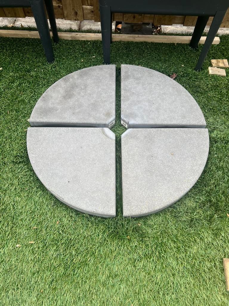 Parasol voeten/biton steinen, Ophalen of Verzenden, Zo goed als nieuw, Minder dan 1 meter, Parasolvoet
