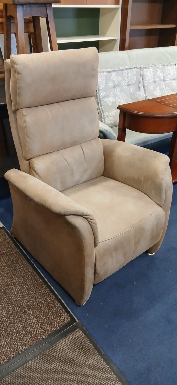 Comfortabele fauteuil met verstelbare rugleuning, Ophalen, Gebruikt, Modern, Comfort, 75 tot 100 cm