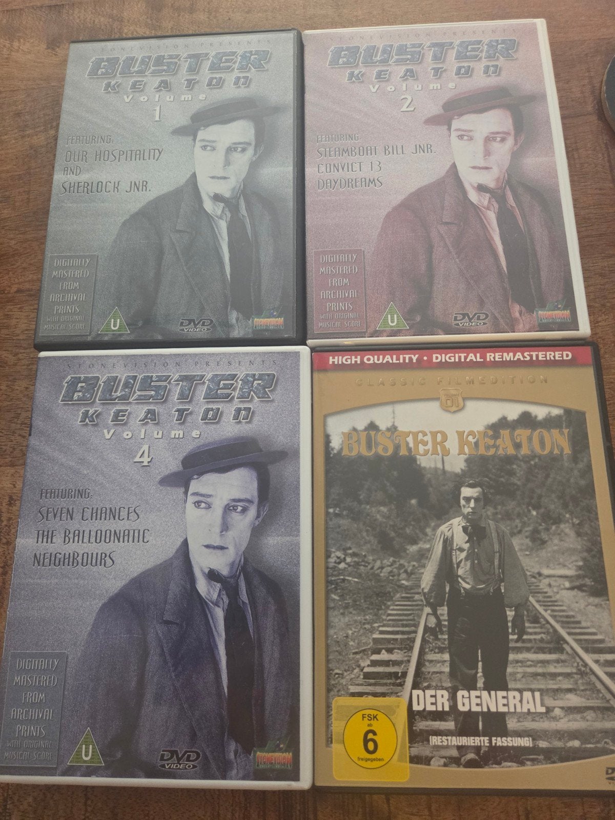 buster keaton dvds (silent movies), Vanaf 16 jaar, Ophalen of Verzenden, Zo goed als nieuw, Actie en Avontuur