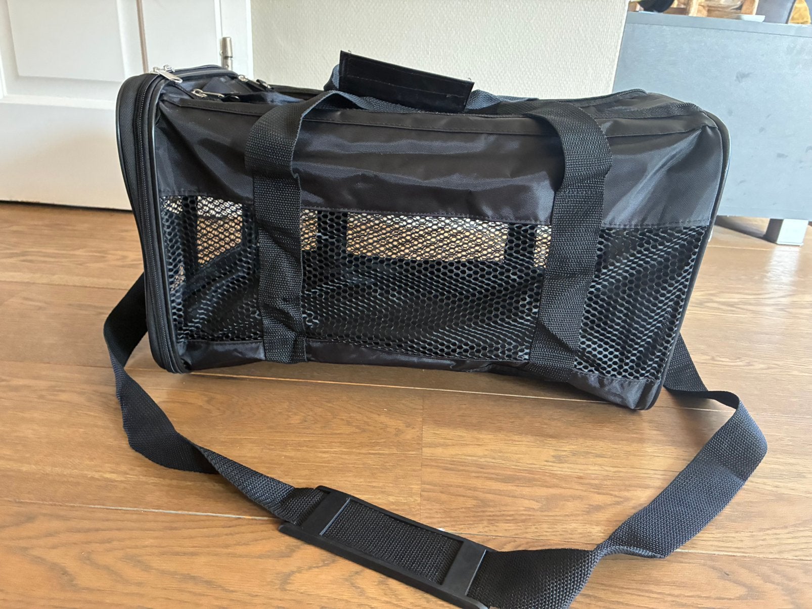 Inklapbare hondendraagtas/reisbench – 47 x 28 x 28 cm – zgan, Ophalen of Verzenden, Zo goed als nieuw