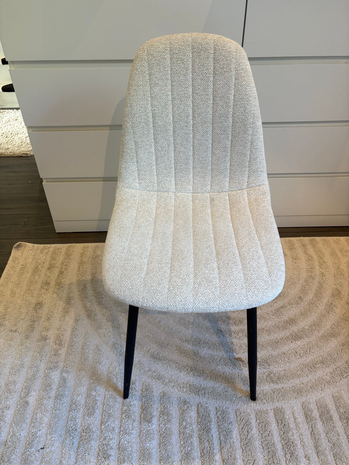Comfortabele Teddy Stoel - Crème/Wit, Huis en Inrichting, Ophalen, Overige kleuren, Zo goed als nieuw, Eén