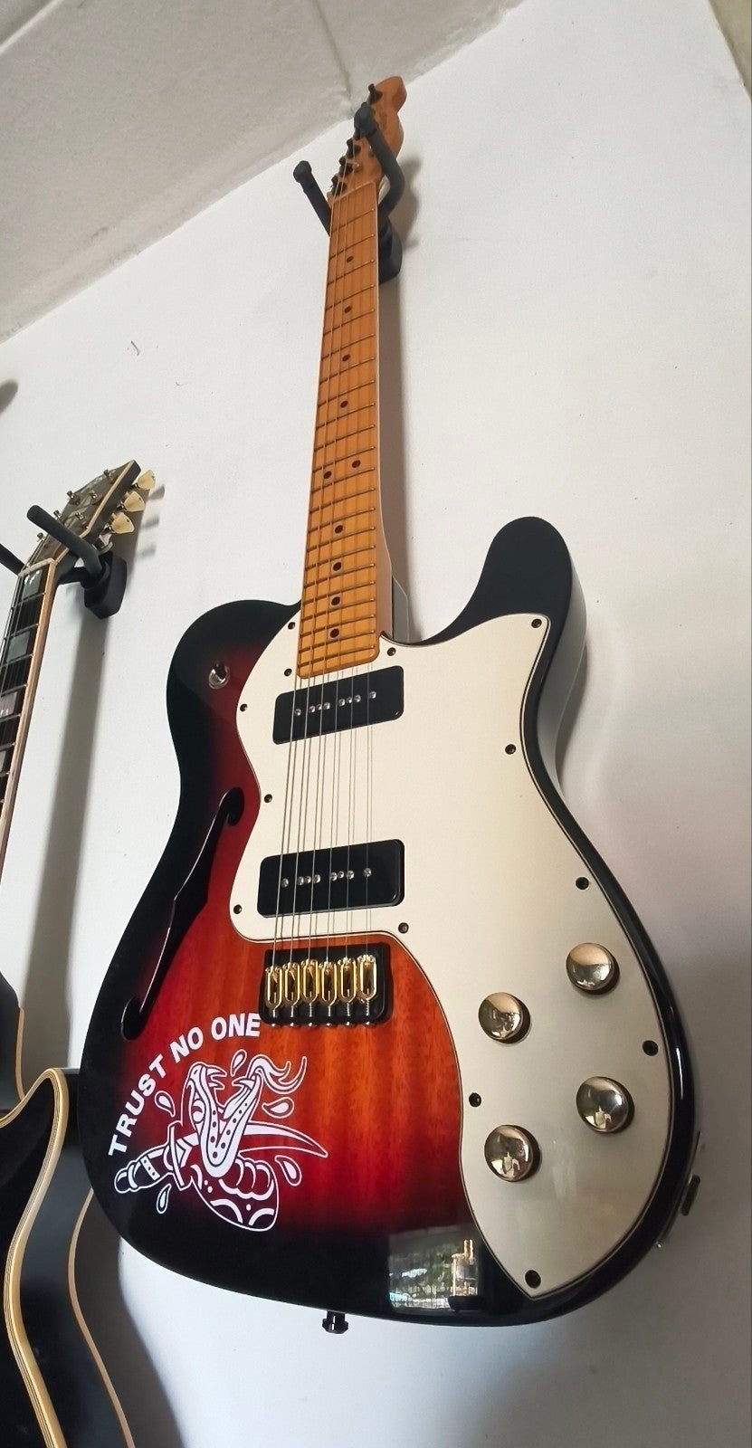 Fender Thinliner Deluxe Modern Player P90 - ruilen, Muziek en Instrumenten, Ophalen, Gebruikt, Semi-solid body, Fender