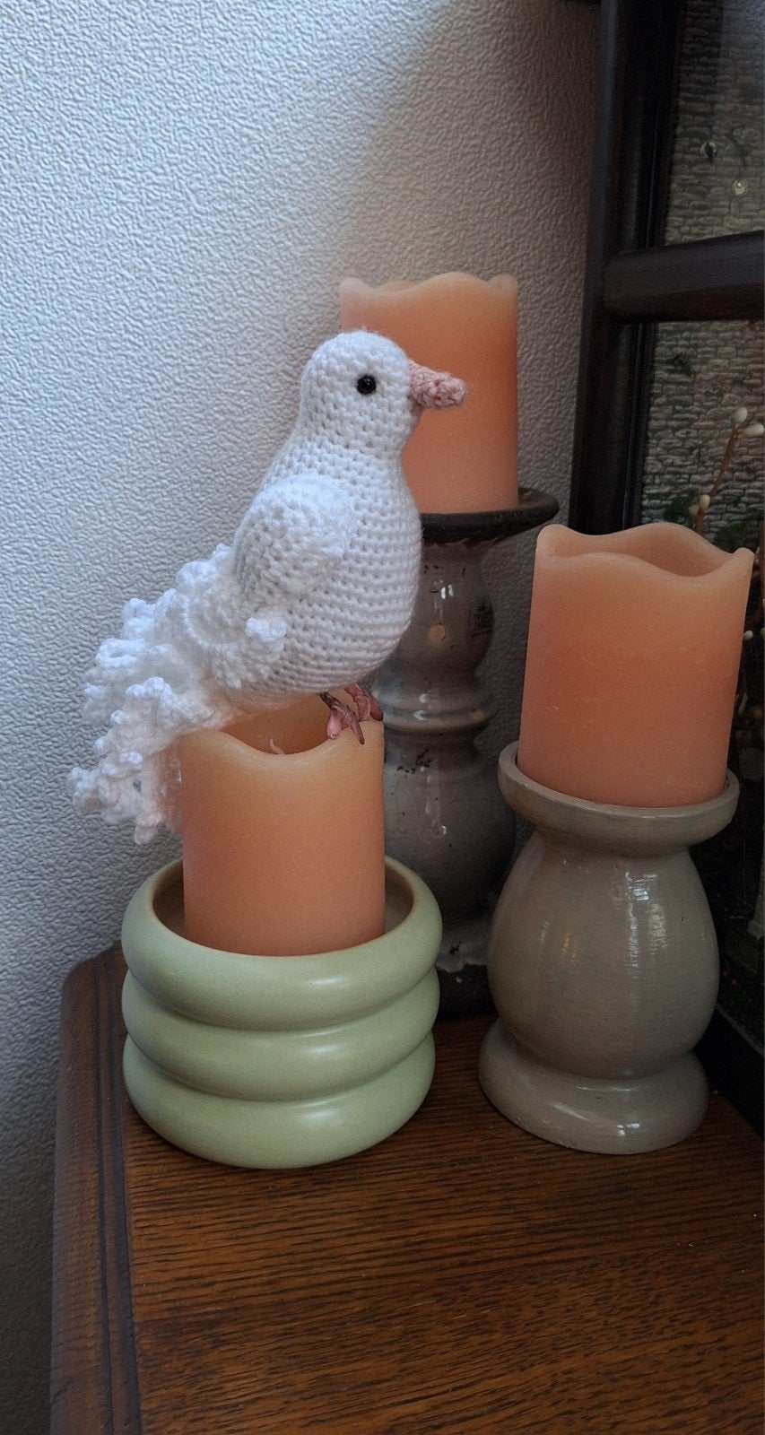 Decoratie Pauwduif vredesduif duif vogel 
€7.50 per stuk., Ophalen of Verzenden, Nieuw