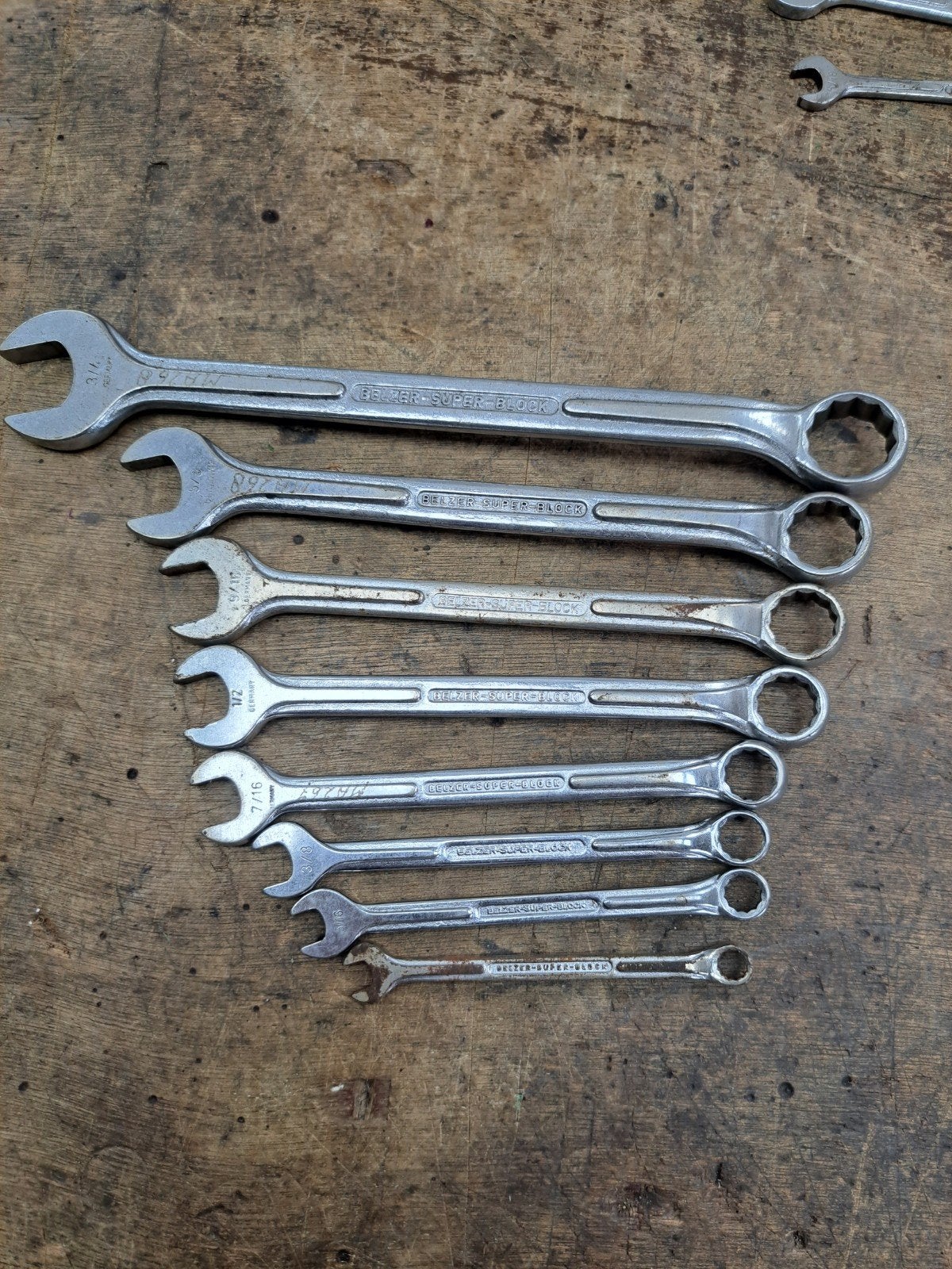 Belzer steek ring sleutels. Engelse maten, Doe-het-zelf en Verbouw, Ophalen of Verzenden, Gebruikt
