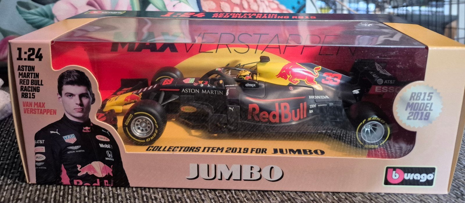 Bburago Max Verstappen Red Bull Racing RB15 2019 schaalmodel, Hobby en Vrije tijd, Ophalen, Nieuw, Auto, Bburago