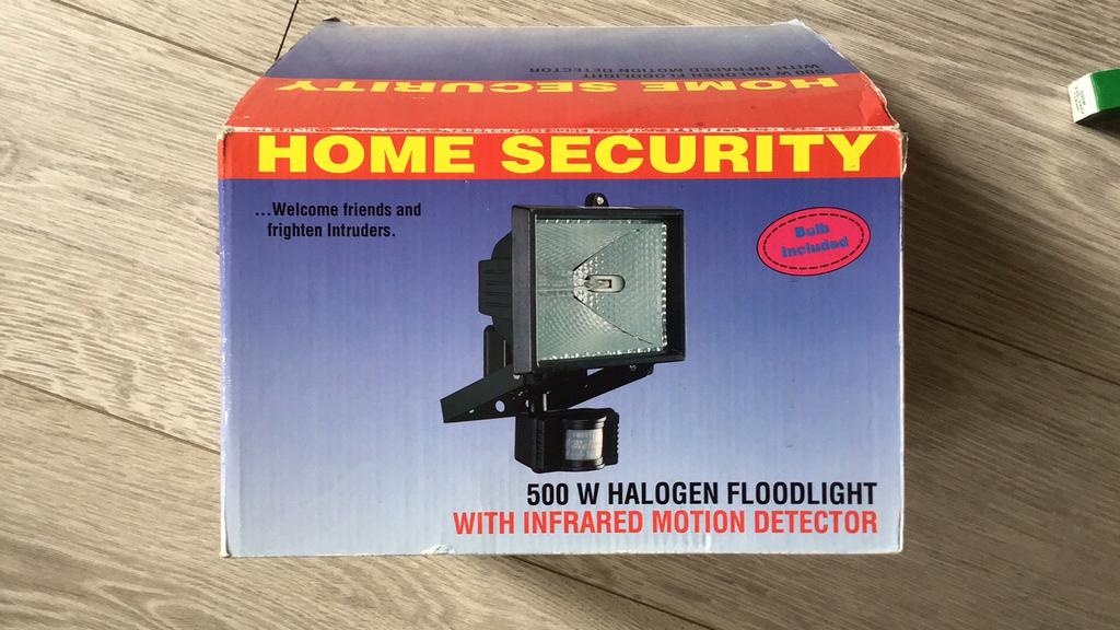 Nieuwe Beveiligingslamp, Tuin en Terras, Buitenverlichting, Ophalen, Wandlamp, Nieuw, Netvoeding