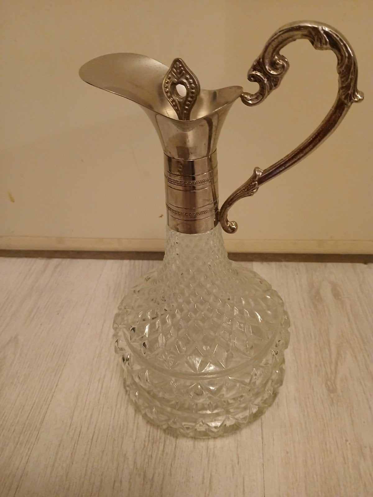 karaf met verzilverde hals, Ophalen of Verzenden