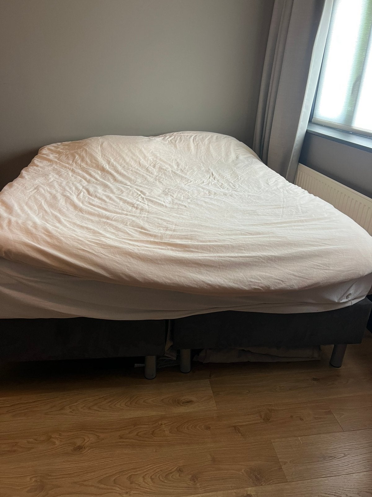 Boxspring 160x200, Ophalen, Zo goed als nieuw, Tweepersoons, 160 cm