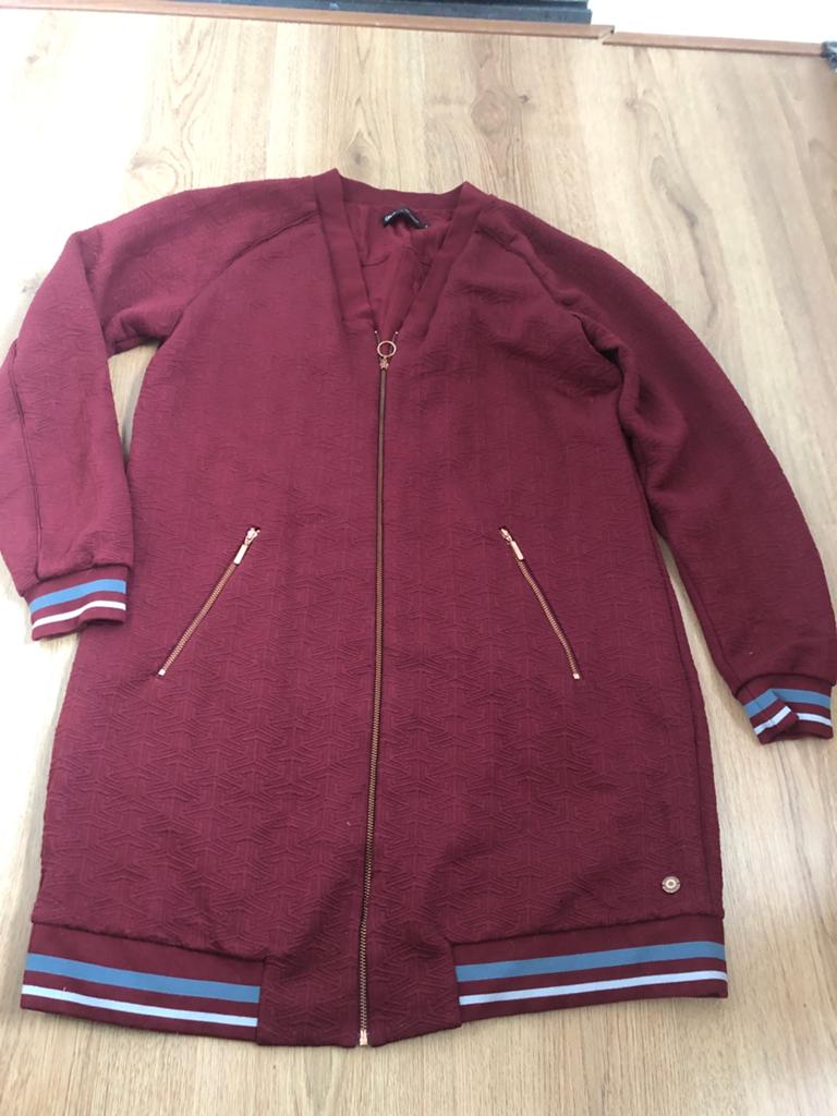 Gsus wijnrood vest-jurk S gevoerd, Gsus, Ophalen of Verzenden, Zo goed als nieuw, X