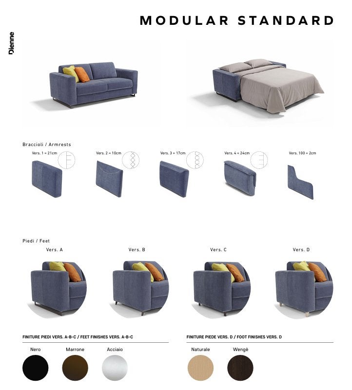Foto 8 van Italiaanse slaapbank 140 x 200 (Dienne Modular Standard))