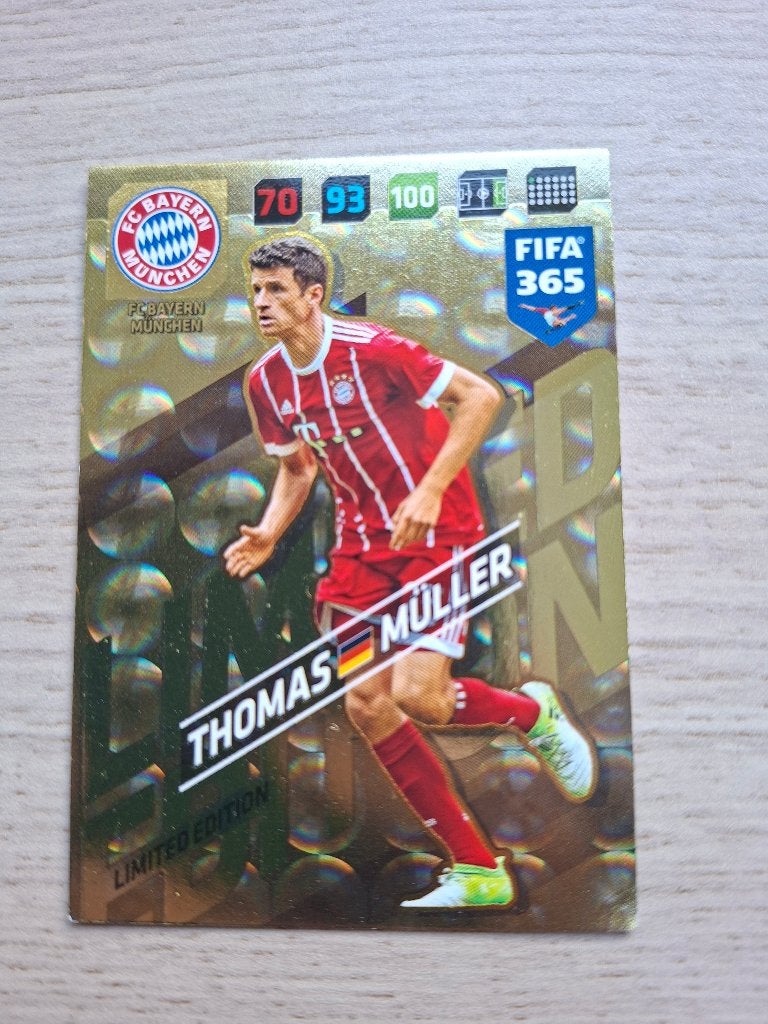 Kaart Muller limited edition fifa365 2018, Ophalen of Verzenden, Nieuw, Buitenlandse clubs, Poster, Plaatje of Sticker