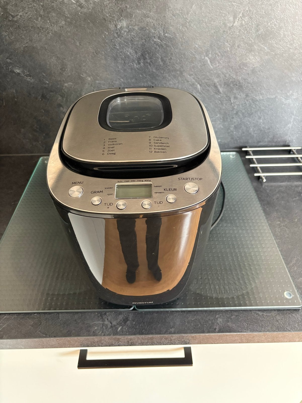 Inventum Broodbakmachine BM95/01 - Zo goed als nieuw, 800 tot 1200 gram deeg, Zo goed als nieuw, Kijkvenster, Ophalen