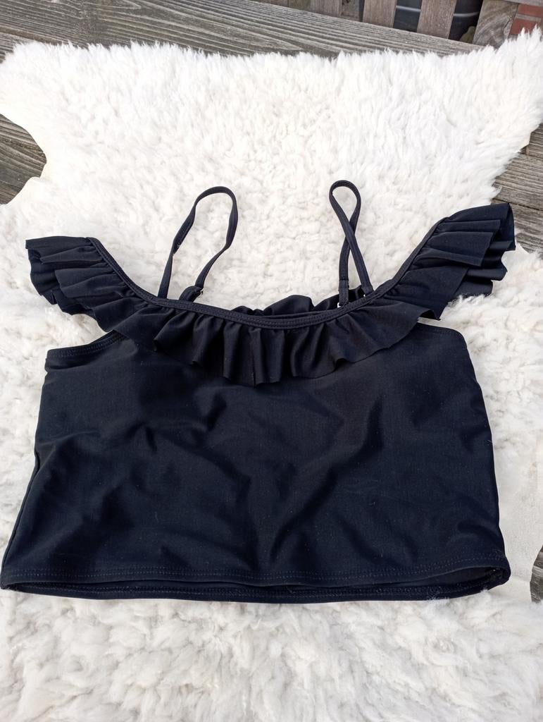 Leuke off shoulder bikinitop, mt L, Maat 38/40 (M), Zwart, Ophalen of Verzenden, Zonder mouw