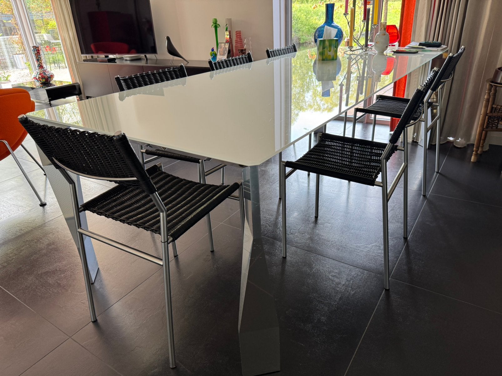 4 martin visser spectrum pitriet Se05 zwart stoelen, Ophalen, Overige materialen, Gebruikt, Zwart