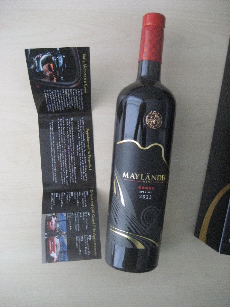 Formule 1 collectors item !  Bernd Mayländer wijn gesigneerd, Verzamelen, Ophalen of Verzenden, Nieuw, Formule 1