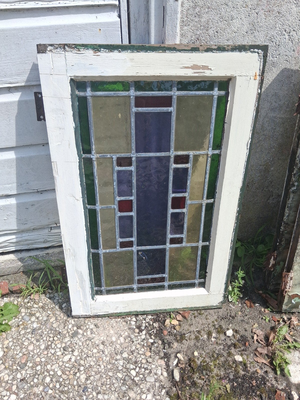 Glas in lood kozijnen, Doe-het-zelf en Verbouw, Glas en Ramen, Ophalen, Gevelraam of Ruit, Minder dan 80 cm, Minder dan 80 cm