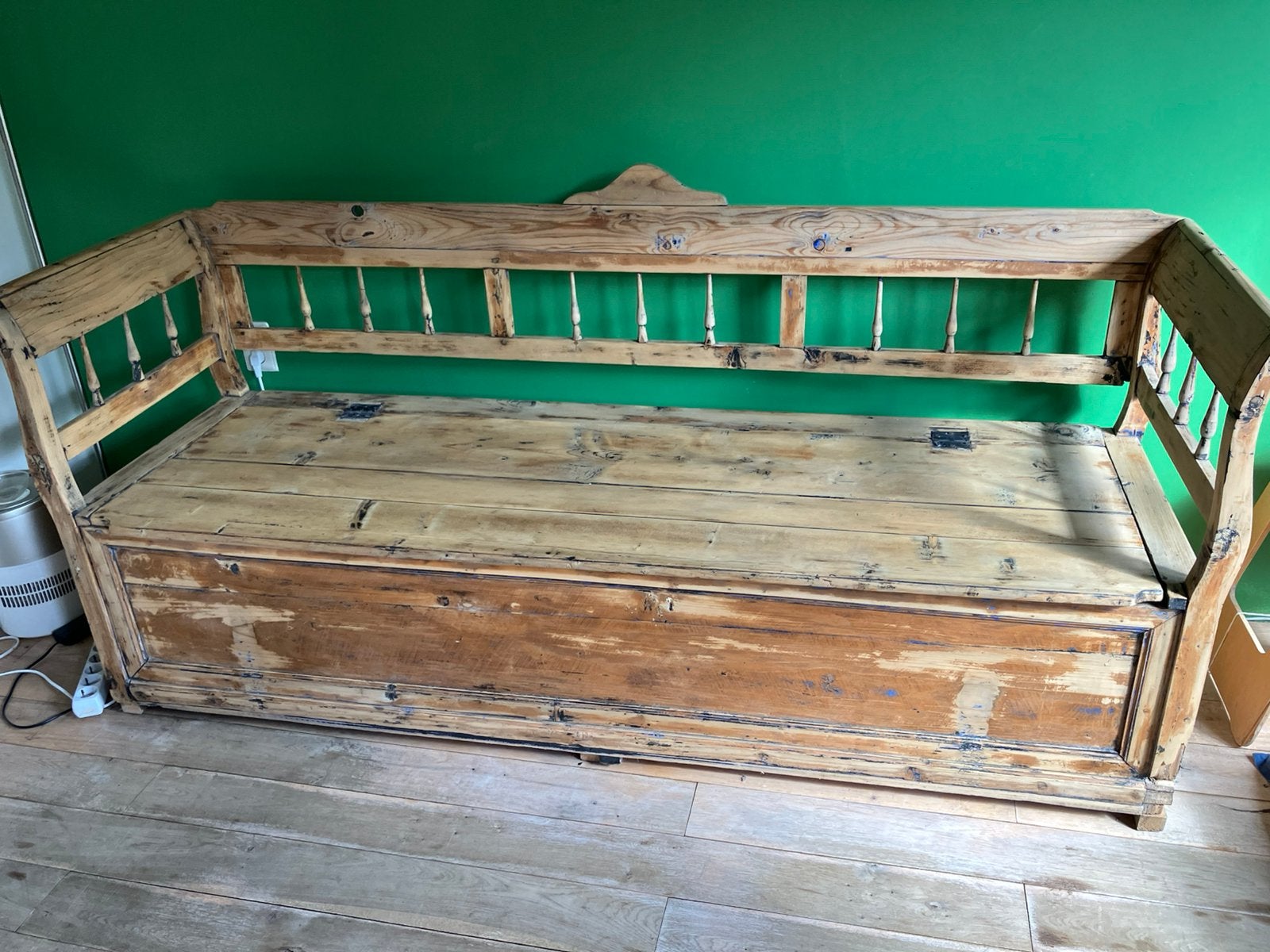 Klepbank keukenbank kerkbank, Ophalen, Gebruikt, Hout, Kerkbank klapbank