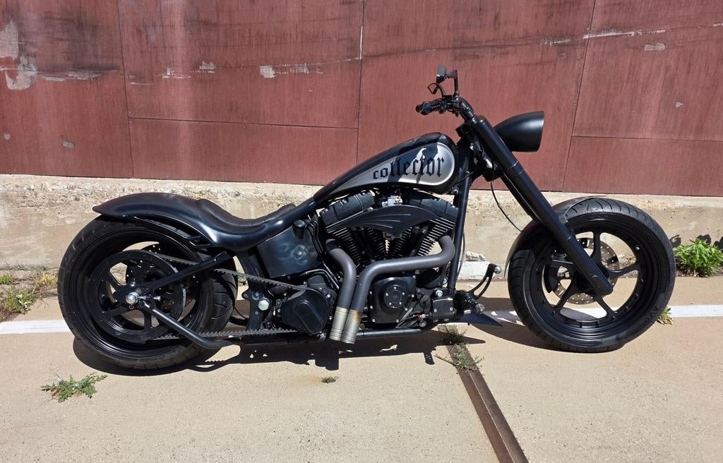 HARLEY-DAVIDSON "BONE COLLECTOR" CUSTOM BUILD CHOPPER, Motoren, 2 cilinders, HARLEY-DAVIDSON, Bedrijf, Onbekend