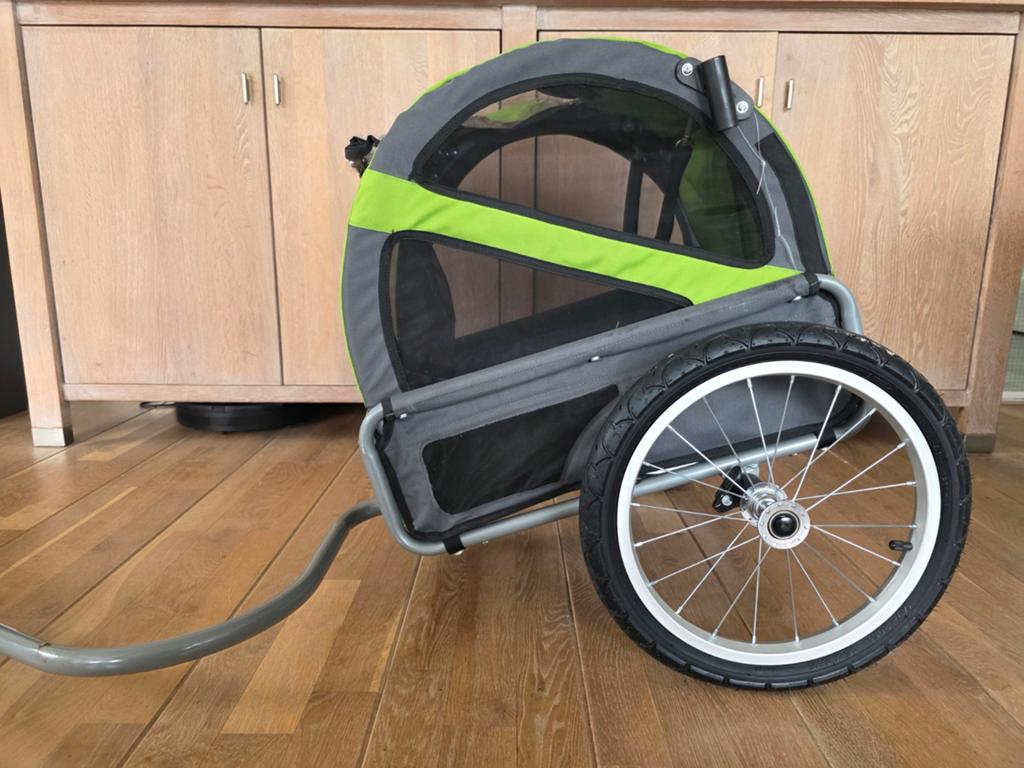 DoggyRide Hondenkar - Groen/Grijs, Opvouwbaar, 20 tot 40 kg, Ophalen of Verzenden, Zo goed als nieuw