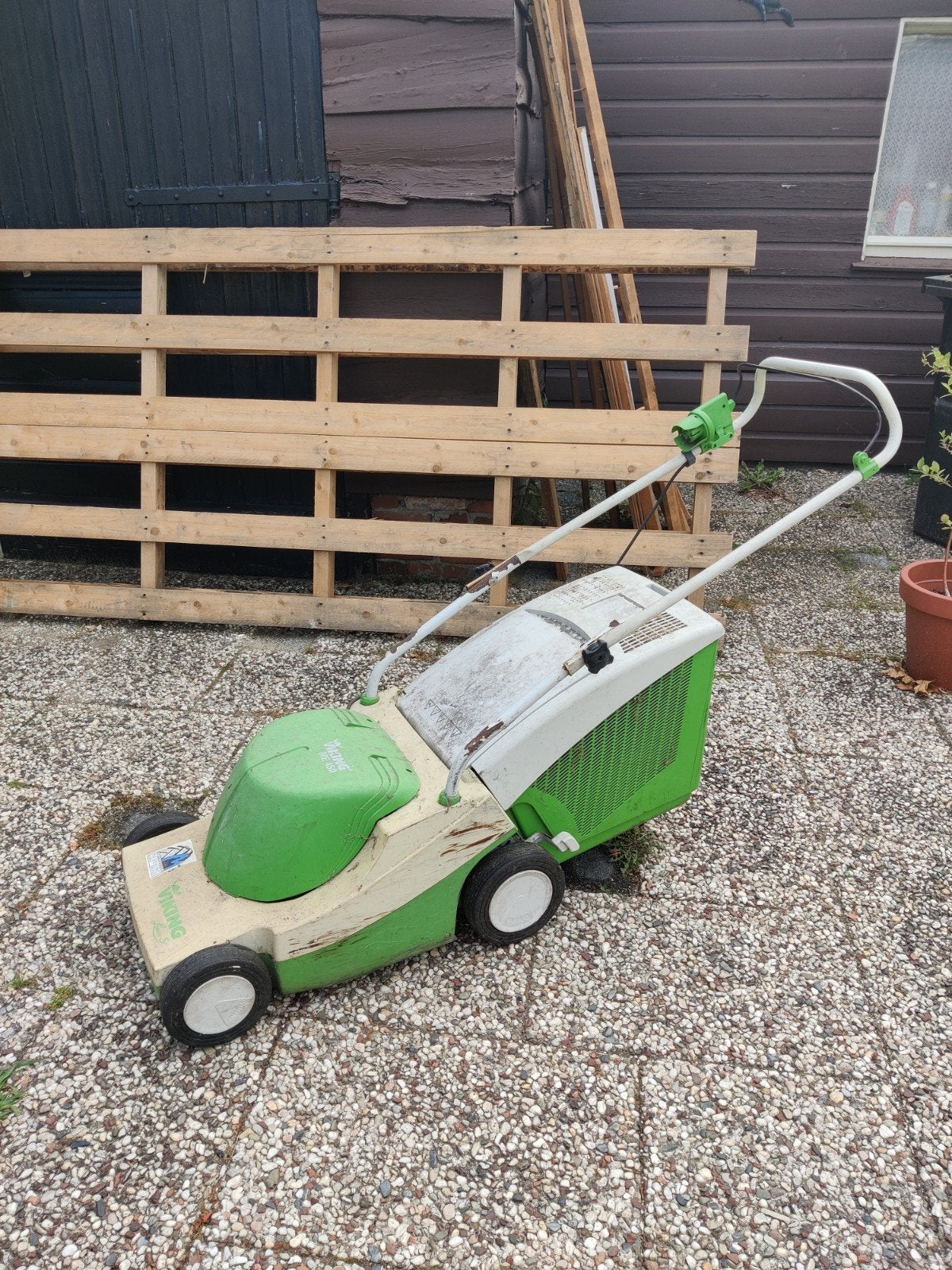 Viking ME 450 Elektrische Grasmaaier - Gebruikt, Ophalen, Gebruikt, Elektrische grasmaaier, 40 t/m 49 cm