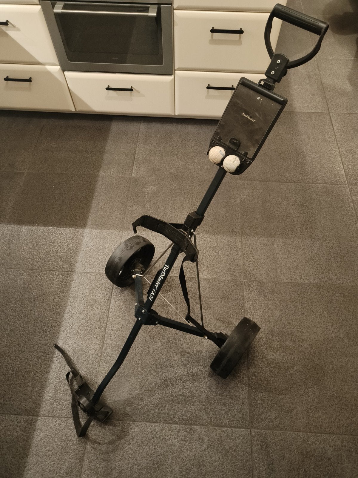 Turfmaster Easy Golftrolley - Inklapbaar en Compleet, Ophalen of Verzenden, Gebruikt, Golfkar, Overige merken