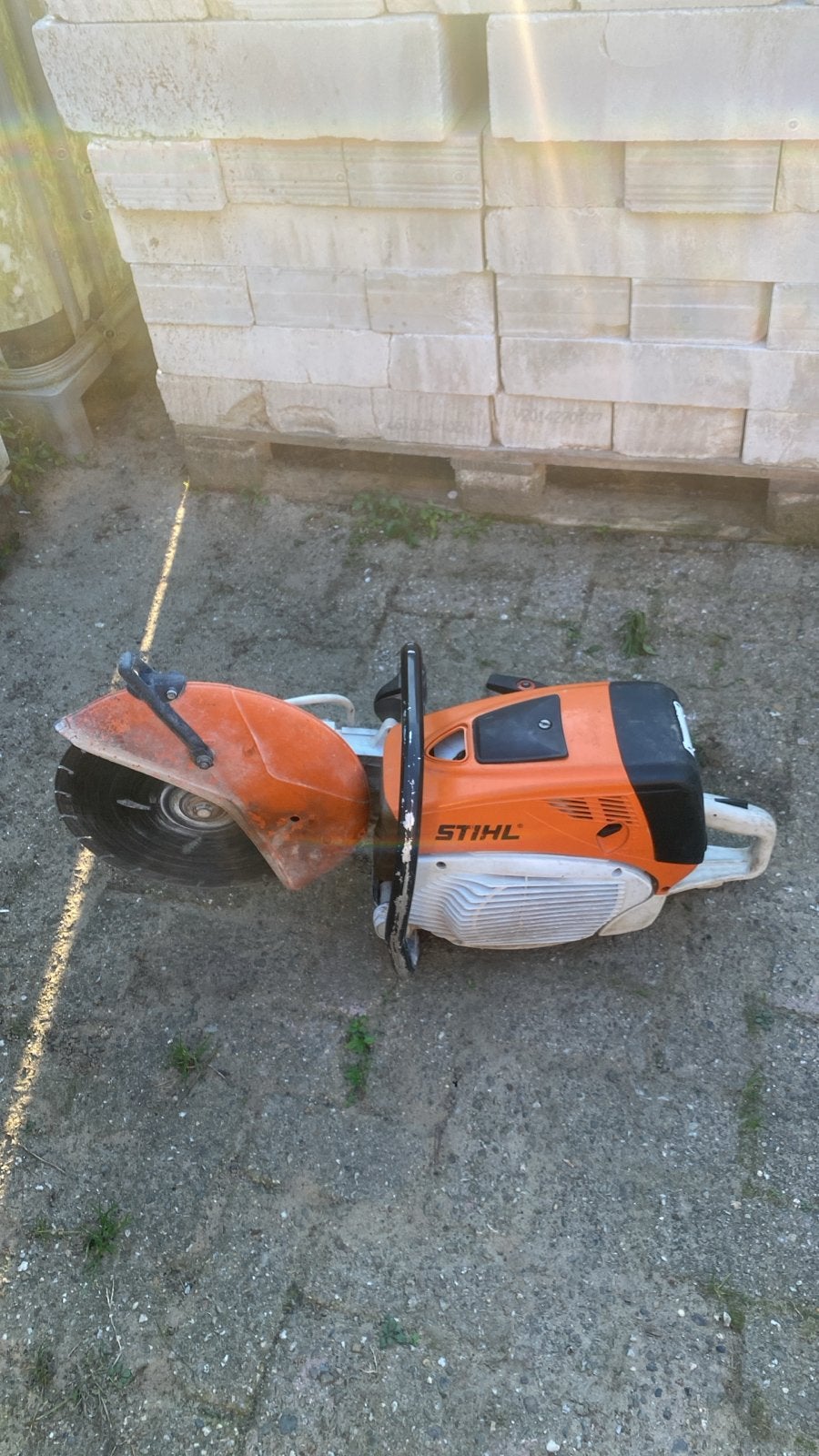 Stihl TS 700 doorslijper met nieuw Hulkies zaagblad, Gebruikt, 70 mm of meer, Overige typen, Ophalen of Verzenden