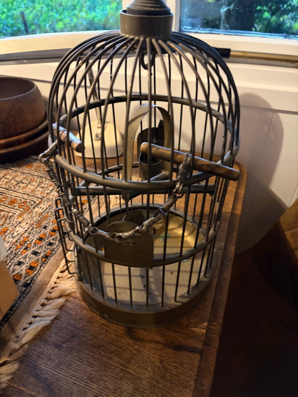 Antieke decoratieve vogelkooi, Ophalen of Verzenden